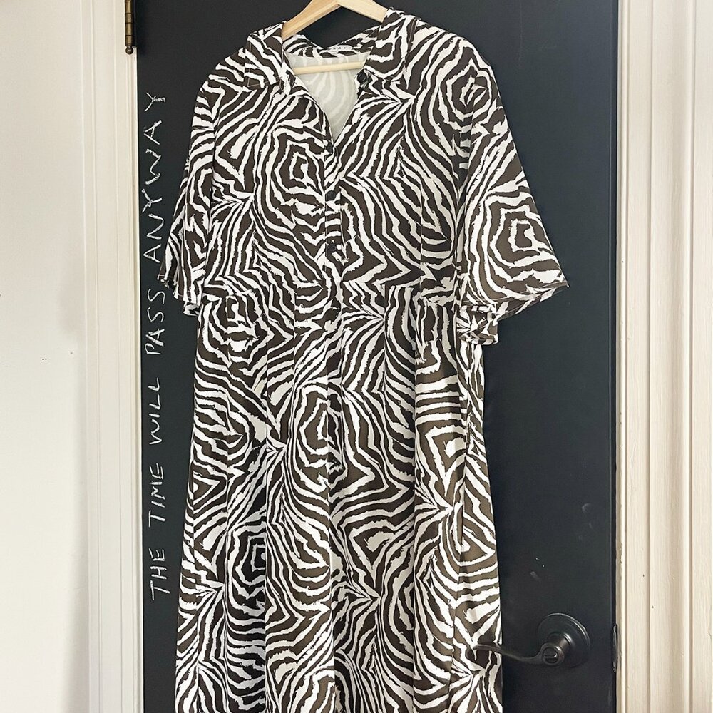WRAY Dorian Dress / Chocolate Zebra Swirl
